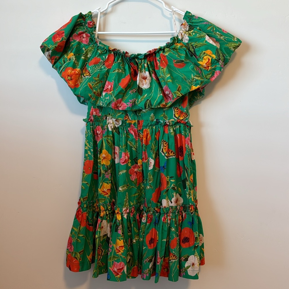 Cara Cara Liesel Floral Off-The-Shoulder Mini Dress Size: M - Picture 7 of 9